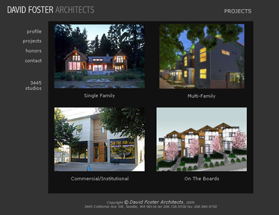 David Foster Architects Website images