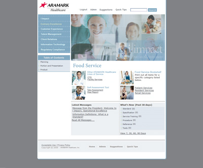 Aramarck Website Mockup